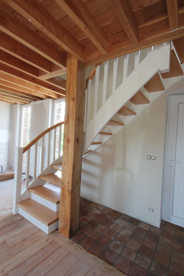 escaliers tournants cottage sur mesure