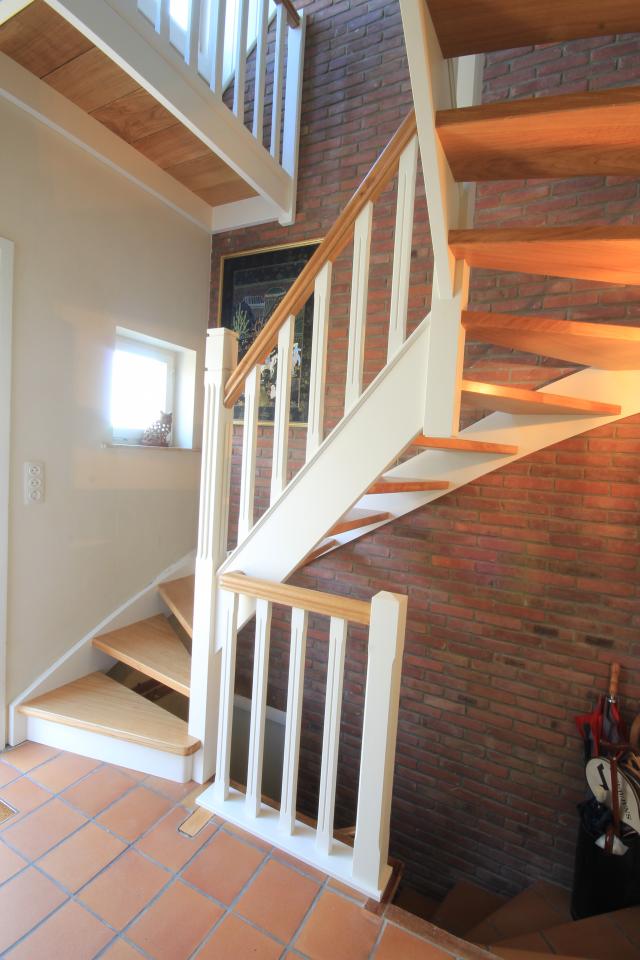 escaliers tournants cottage sur mesure namur