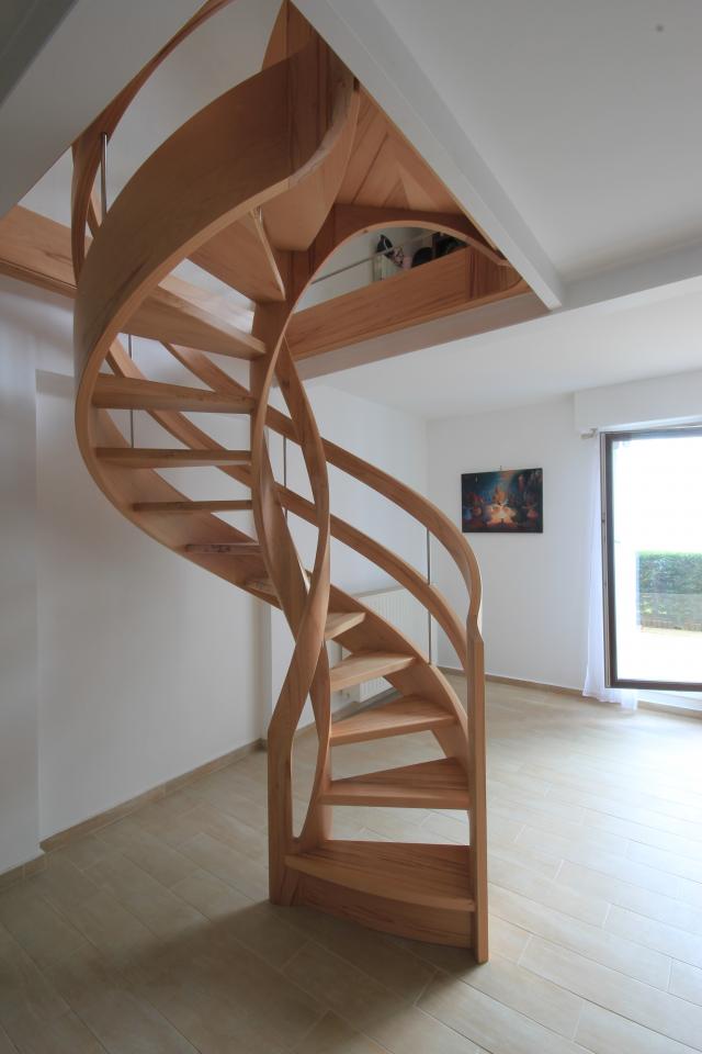 escalier hélicoïdal avec noyau évidé rond belgique
