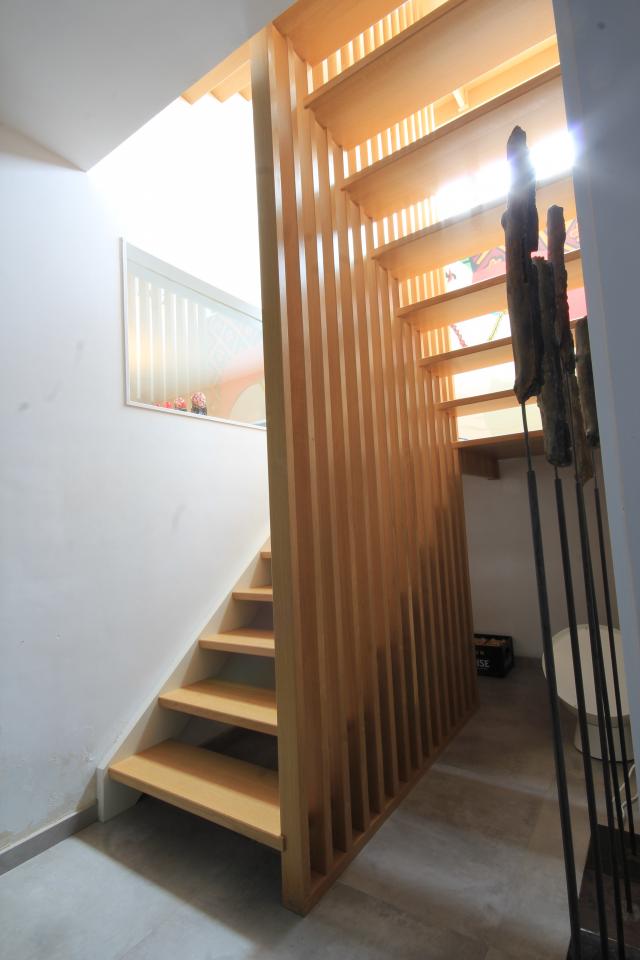 escalier avec claustras sur mesure belgique