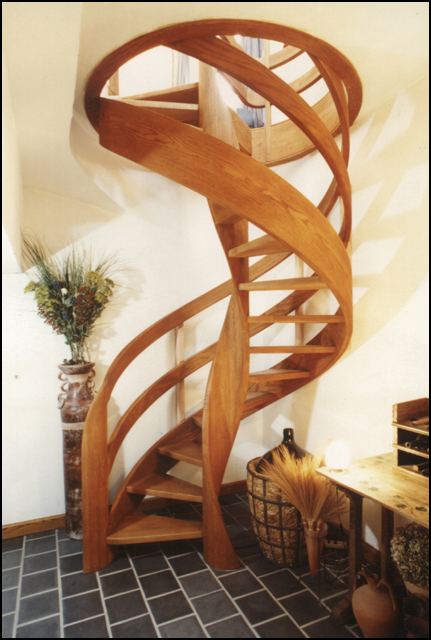 escalier hélicoidal sur mesure